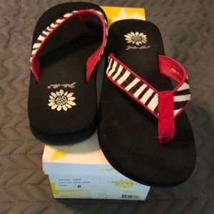 YellowBox zerbra flip flops